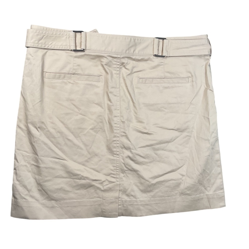 Ralph Lauren Golf Skirt Womens 8 Tan Khaki Excellent Belted Cotton Blend Mini - Picture 3 of 6